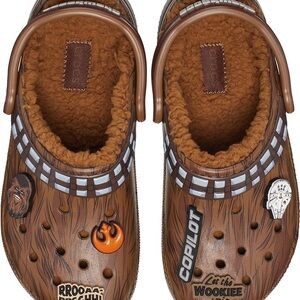 Star Wars Themed Brown Clogs Chewbacca Crocs m5/w7